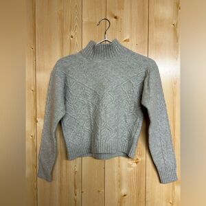 TNA Mock Neck Wool Knit Sweater